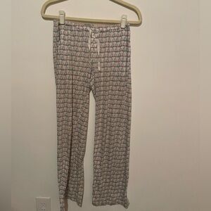 M‎ Jane and Bleecker pink blue bird pajama lounge pants size XS